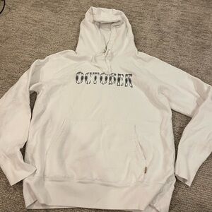 -Octobers Very Own - Medium -White hoodie